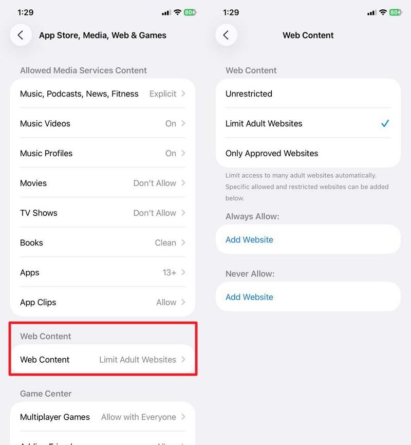 manage the web content